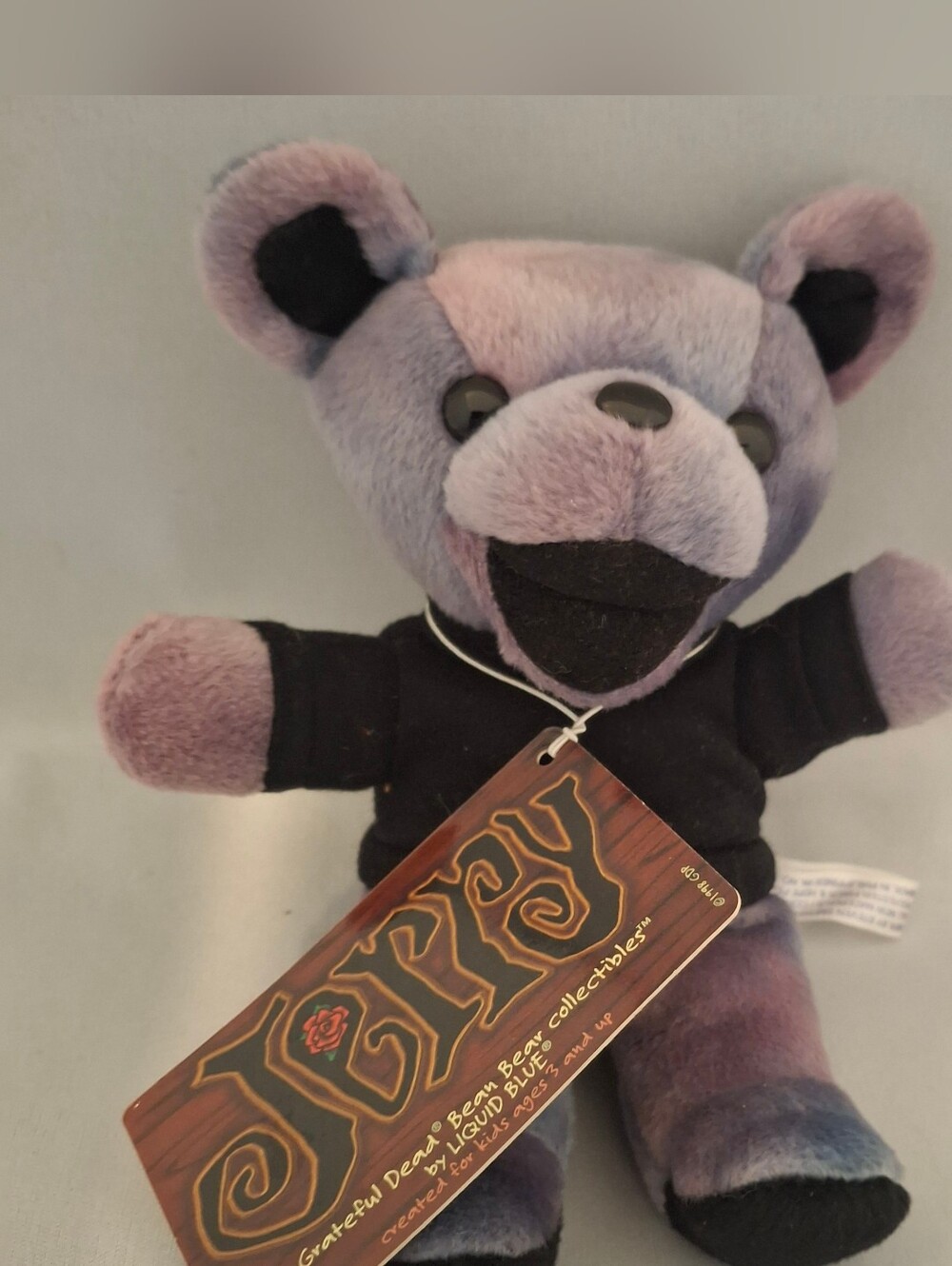 Grateful Dead Dancing Bear JERRY Edition 2 NWT Liquid Blue 1998 7" Vintage Plush